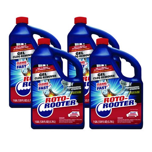 Gel Clog Remover, 1 gal Bottle, 4/Carton. Picture 1