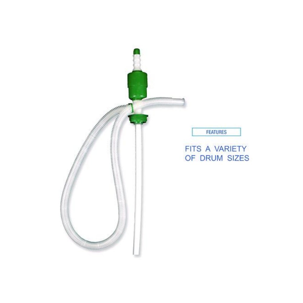 Drum Pump, 5 gpm, Plastic, 46" Tall, Clear. Picture 3