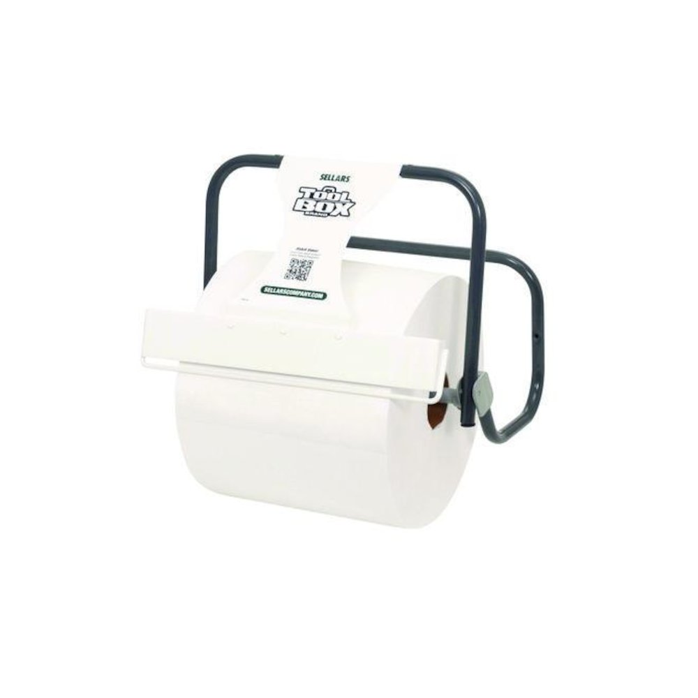 TOOLBOX WaterWeave T600 Wipers, 1-Ply, 11.8 x 12.8, White, 1,100 Sheets/Roll. Picture 7
