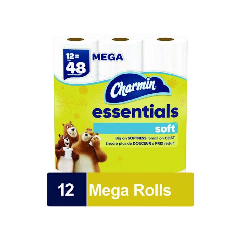 Essentials Soft Bathroom Tissue, Septic Safe, 2-Ply, White, 330 Sheets/Roll, 12 Rolls/Pack, 4 Packs/Carton. Picture 2