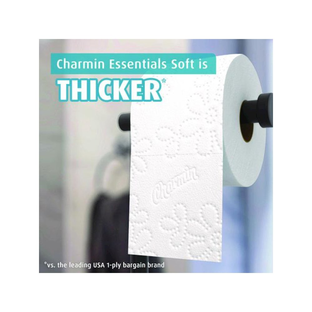 Essentials Soft Bathroom Tissue, Septic Safe, 2-Ply, White, 330 Sheets/Roll, 12 Rolls/Pack, 4 Packs/Carton. Picture 9