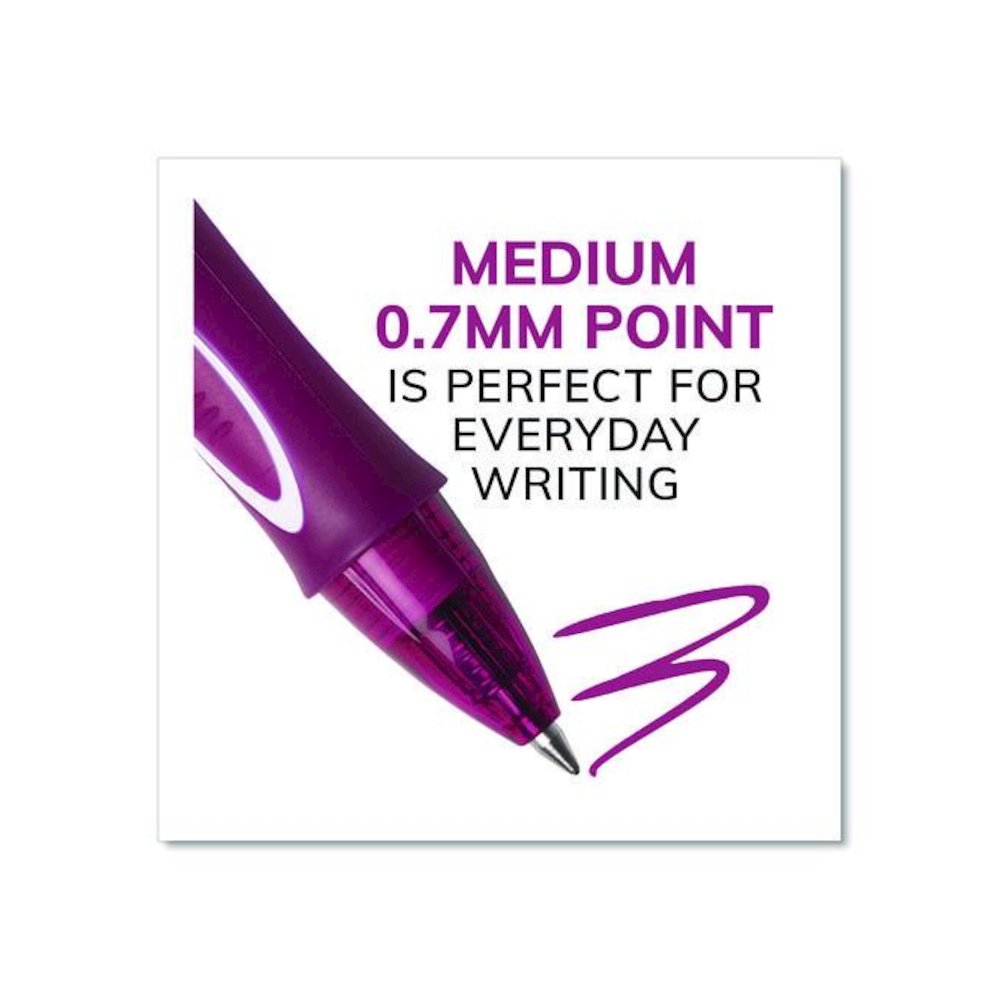Gel-ocity Quick Dry Gel Pen, Retractable, Medium 0.7 mm, Assorted Ink and Barrel Colors, 16/Pack. Picture 7