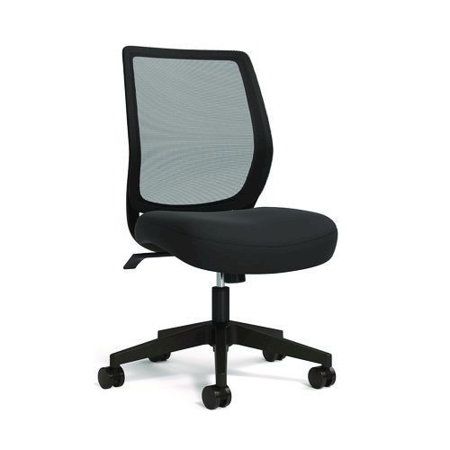 Alera Wessex Ergonomic Fabric Mesh Swivel Task Chair, Supports Up to 275lbs, 17.09 to 20.83 Seat Height, Black Seat/Back/Base. Picture 4