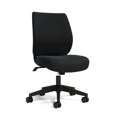 Wessex Ergonomic Fabric Task Chair, Supports Up to 275 lb, 17.13 to 20.83 Seat Height, Black Seat/Back, Black Base. Picture 5