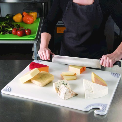 Saf-T-Grip Cutting Board, Plastic, 24 x 18 x 0.5, White. Picture 5