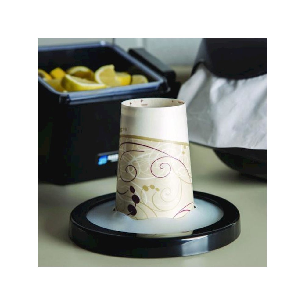 EZ-Fit One-Size-Fits-All Cup Dispenser, For 8 oz to 46 oz Cups, Black. Picture 2