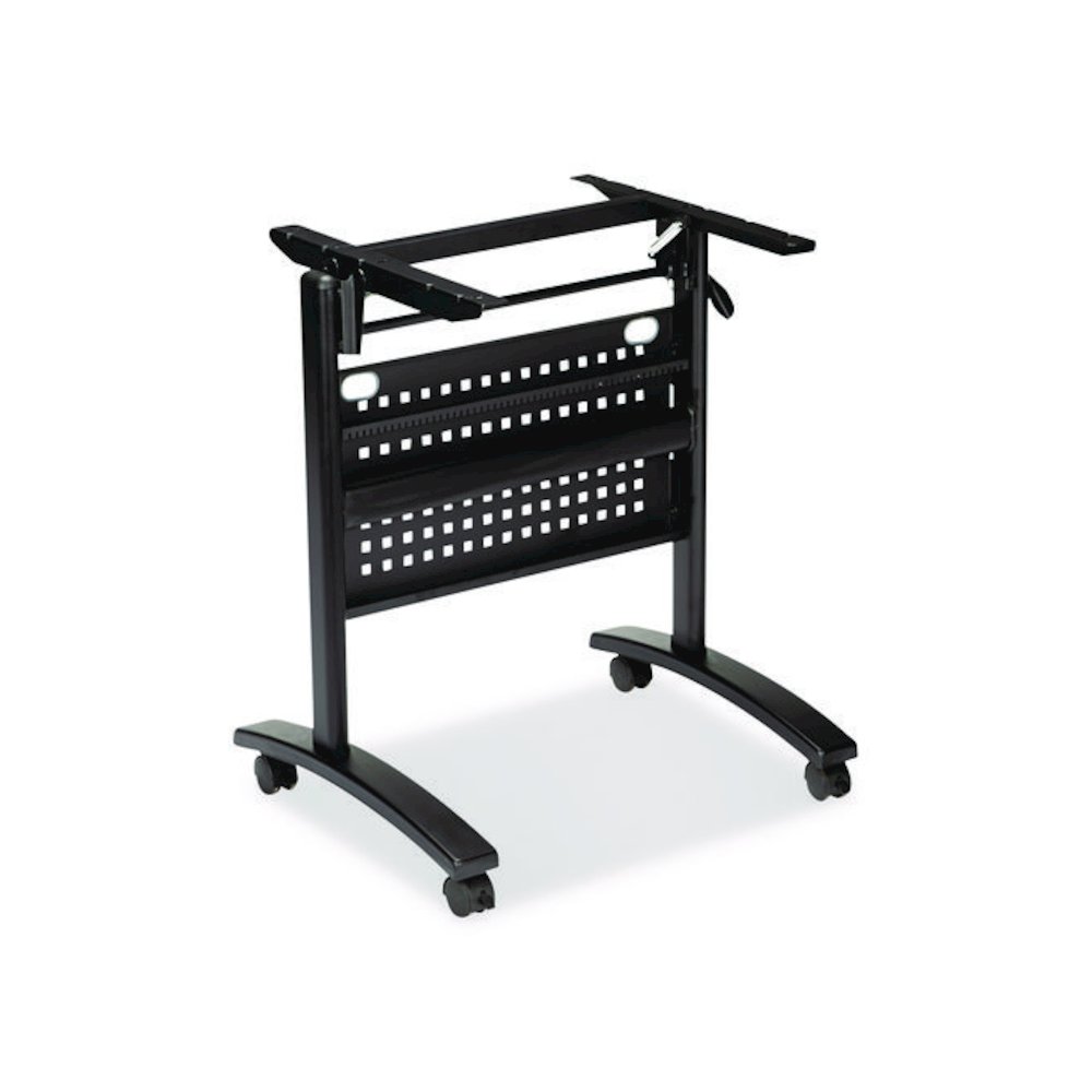 Alera Valencia Flip Training Table Base, Modesty Panel, 28.5w x 19.75d x 28.5h, Black. Picture 1