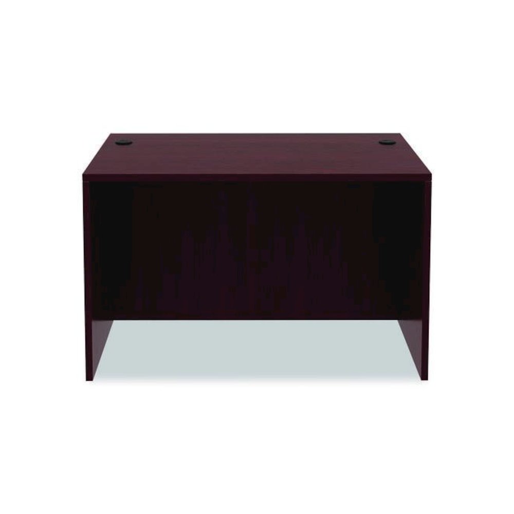 Alera Valencia Series Straight Front Desk Shell, 47.25" x 29.5" x 29.63", Mahogany. Picture 3