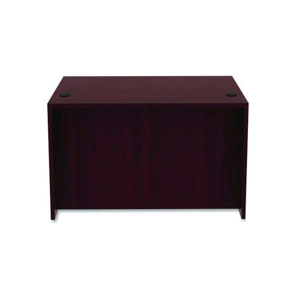 Alera Valencia Series Straight Front Desk Shell, 47.25" x 29.5" x 29.63", Mahogany. Picture 4