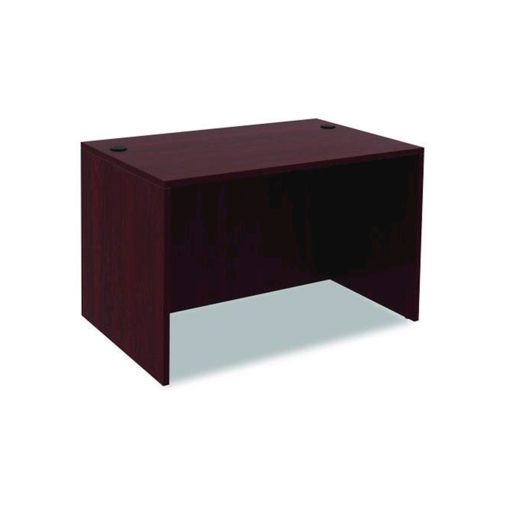 Alera Valencia Series Straight Front Desk Shell, 47.25" x 29.5" x 29.63", Mahogany. Picture 1