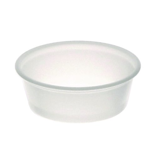 Plastic Portion Cup, 1.5 oz, Translucent, 125/Sleeve, 20 Sleeves/Carton. Picture 1