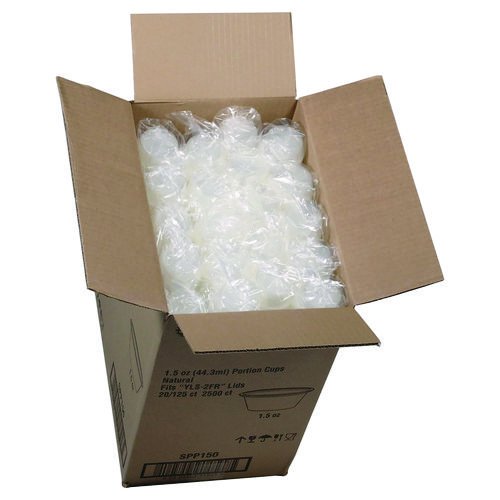 Plastic Portion Cup, 1.5 oz, Translucent, 125/Sleeve, 20 Sleeves/Carton. Picture 3