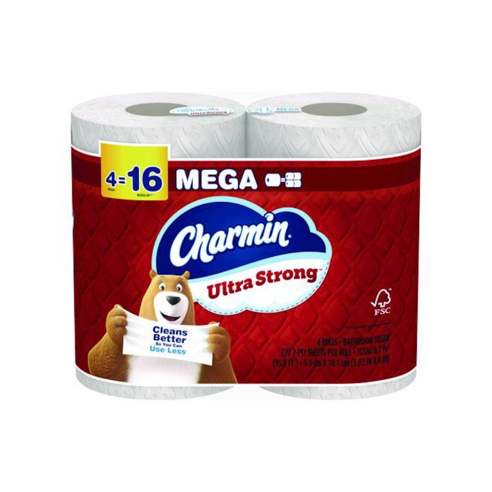 Ultra Strong Bathroom Tissue, Septic Safe, 2-Ply, White, 220 Sheets/Roll, 4 Rolls/Pack, 8 Packs/Carton. Picture 2