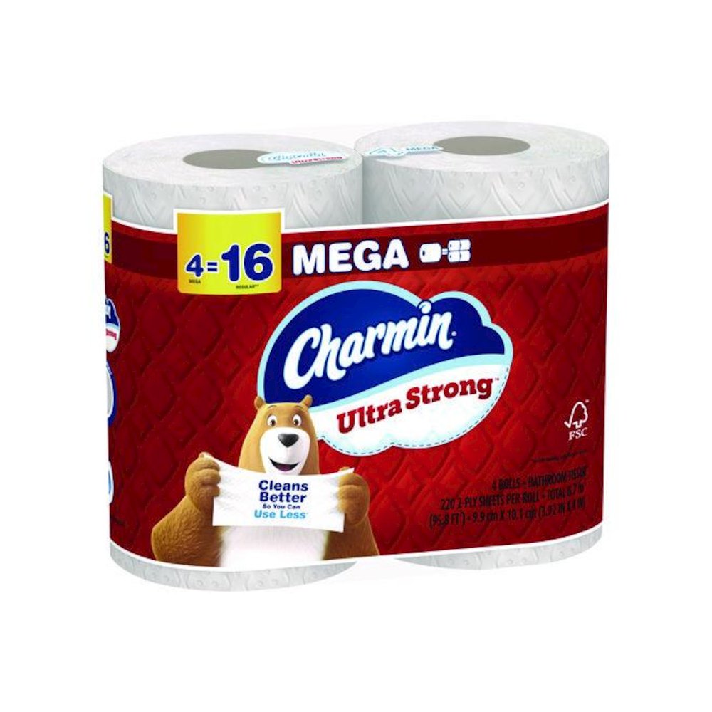 Ultra Strong Bathroom Tissue, Septic Safe, 2-Ply, White, 220 Sheets/Roll, 4 Rolls/Pack, 8 Packs/Carton. Picture 4