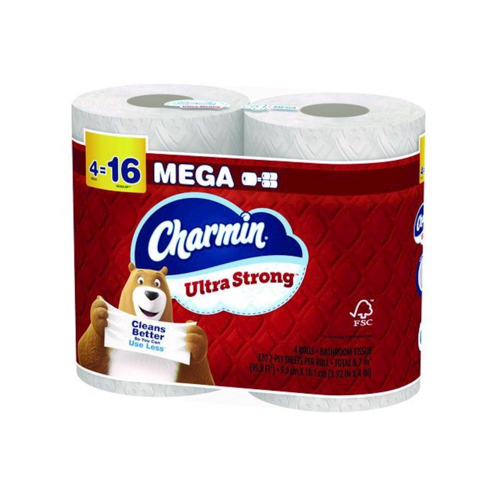 Ultra Strong Bathroom Tissue, Septic Safe, 2-Ply, White, 220 Sheets/Roll, 4 Rolls/Pack, 8 Packs/Carton. Picture 6