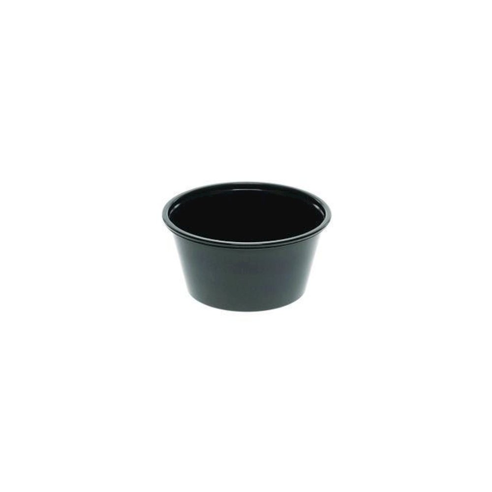 Plastic Portion Cup, 3.25 oz, Black, 3,000/Carton. Picture 5