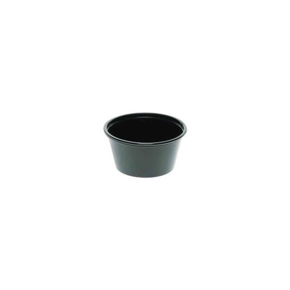 Plastic Portion Cup, 2 oz., Black, 2,400/Carton. Picture 5