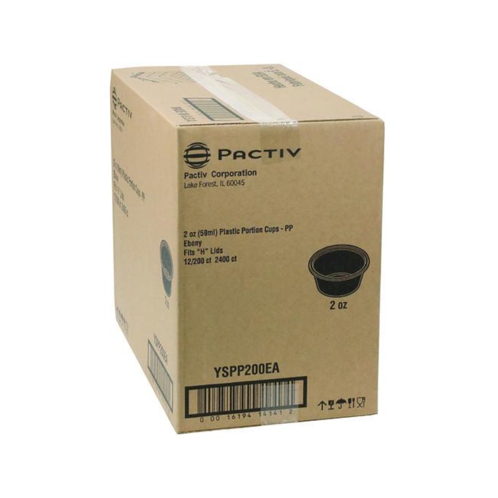 Plastic Portion Cup, 2 oz., Black, 2,400/Carton. Picture 2