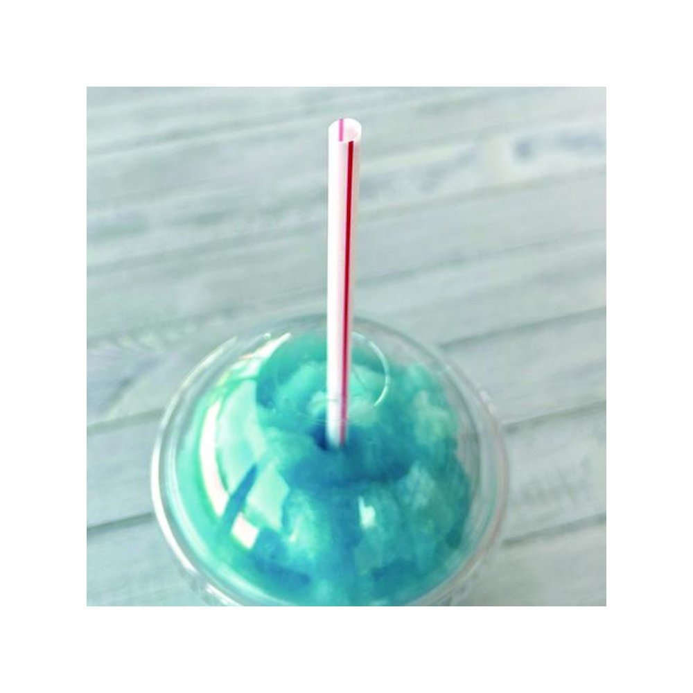 Wrapped Giant Straws, 10.25", Polypropylene, Red/White Striped, 300/Pack, 4 Packs/Carton. Picture 7