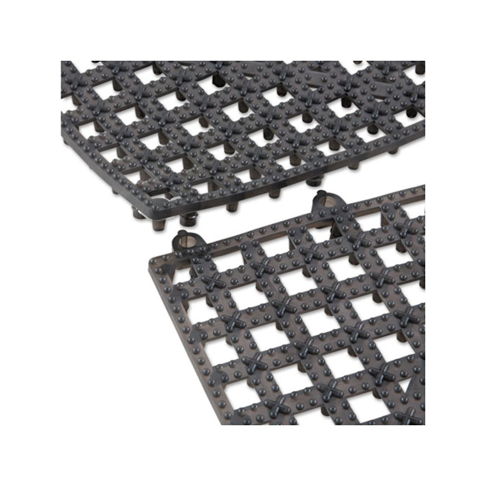 Versa-Mat Bar-Shelf Liner, Plastic, 12w x 12d x 0.25h, Black, 24/Carton. Picture 3