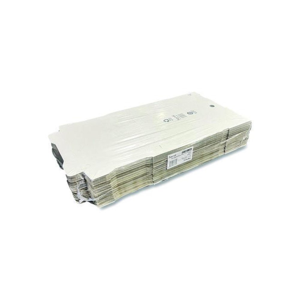 Corrugated Pizza Boxes, 12 x 12 x 1.97, White/Brown, 50/Carton. Picture 5