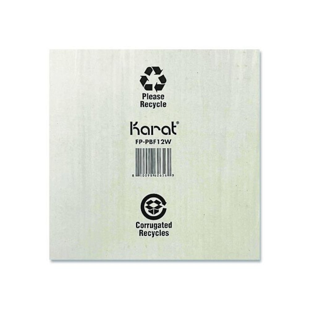 Corrugated Pizza Boxes, 12 x 12 x 1.97, White/Brown, 50/Carton. Picture 8