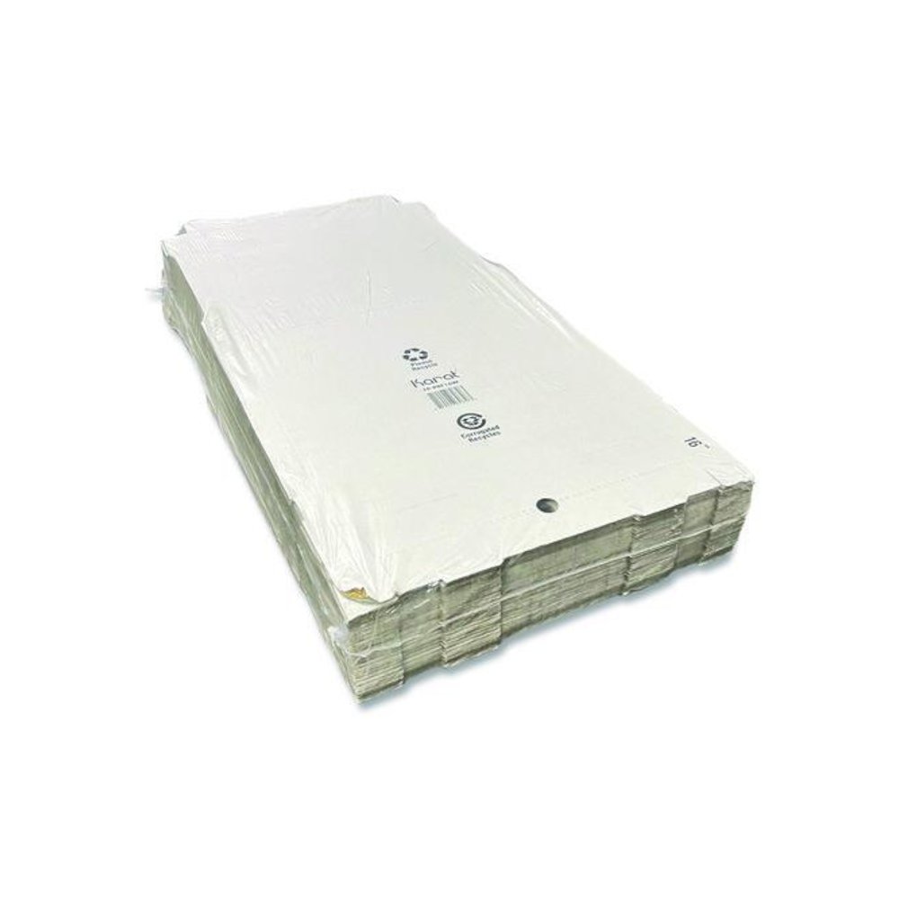 Corrugated Pizza Boxes, 16 x 16 x 1.97, White/Brown, 50/Carton. Picture 5