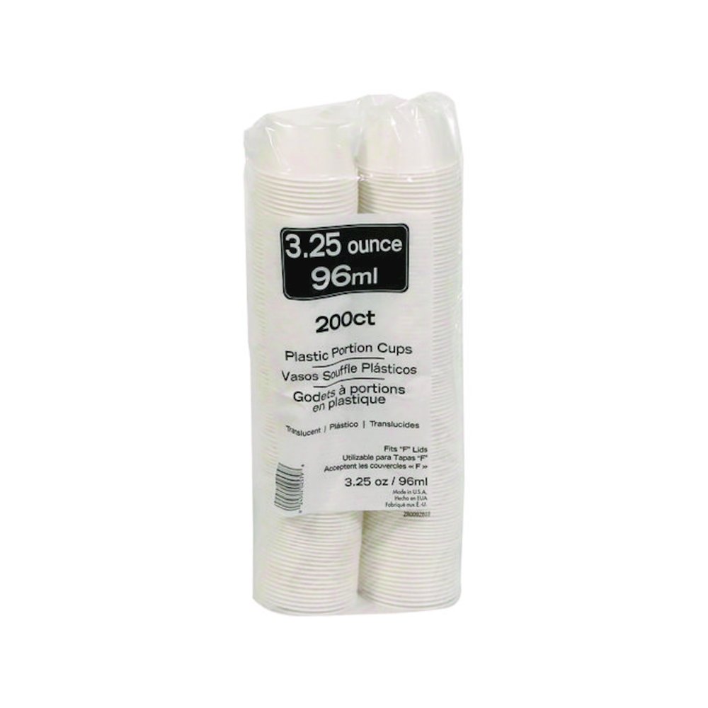 Plastic Portion Cup, 3.25 oz, Translucent, 3,000/Carton. Picture 4