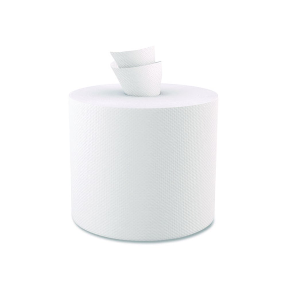 Select Center-Pull Paper Towels, 2-Ply, 7.3 x 10, White, 600/Roll, 6 Rolls/Carton. Picture 2
