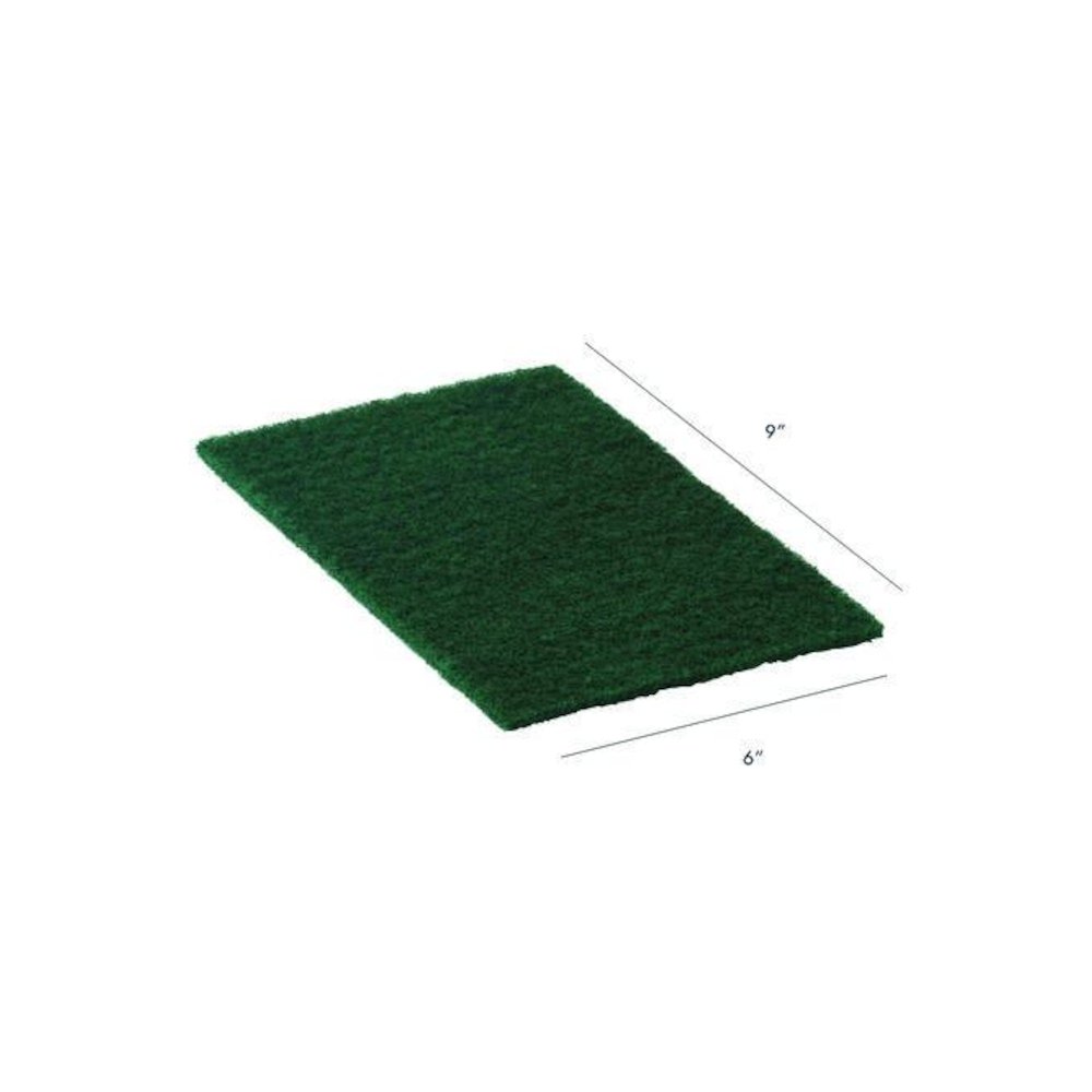 90-96 Medium Duty Hand Cleaning Pad, 6 x 9, Green, 20/Carton. Picture 2