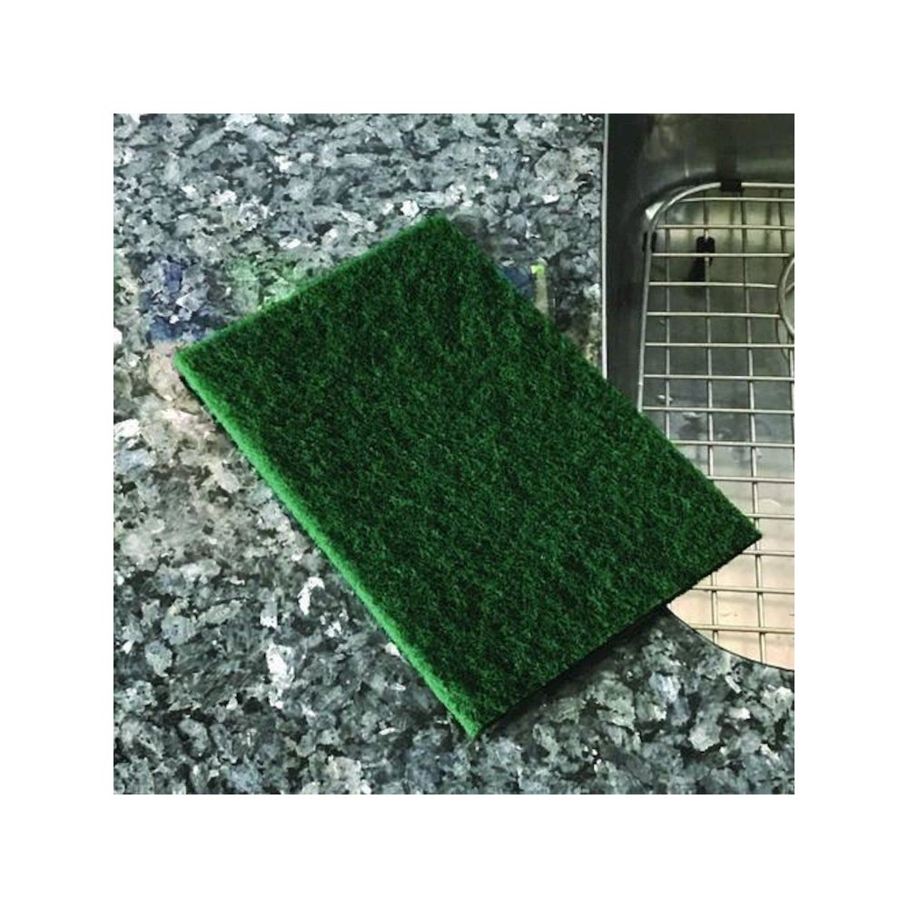 90-96 Medium Duty Hand Cleaning Pad, 6 x 9, Green, 20/Carton. Picture 4
