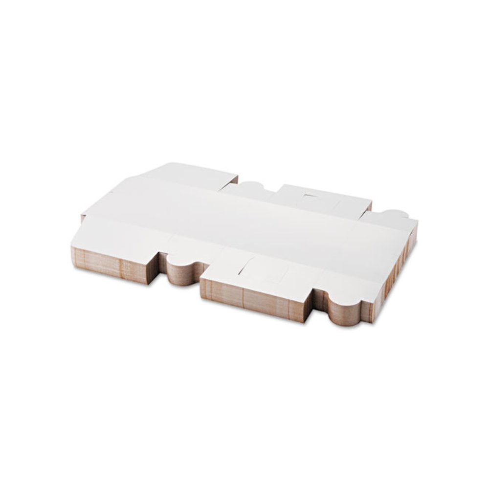 White One-Piece Non-Window Bakery Boxes, 10 x 10 x 5.5, White, Paper, 100/Carton. Picture 3