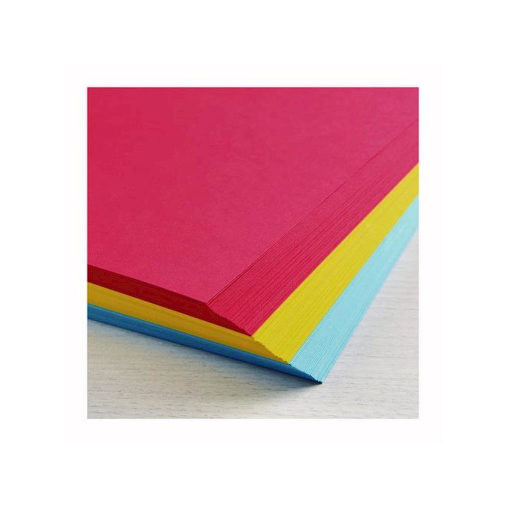 Color Cardstock -"Primary" Assortment, 65 lb Cover Weight, 8.5 x 11, Assorted Primary Colors, 150/Pack. Picture 2
