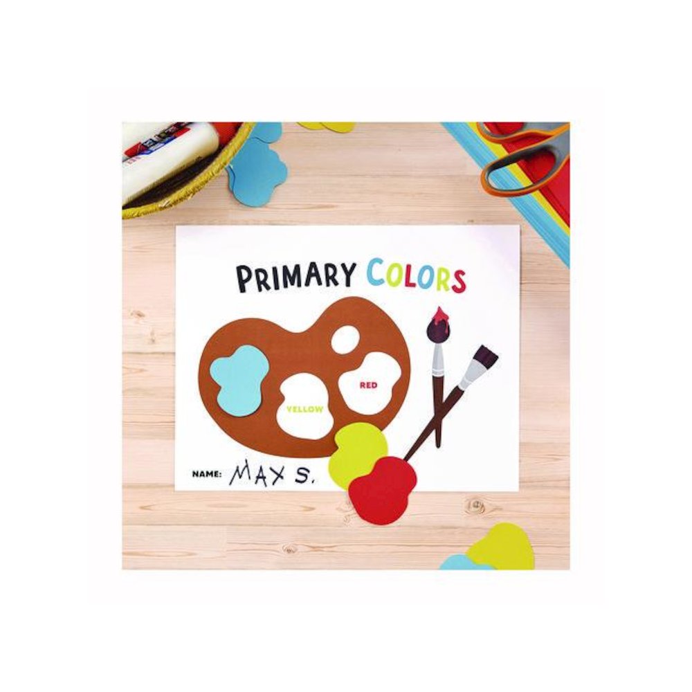 Color Cardstock -"Primary" Assortment, 65 lb Cover Weight, 8.5 x 11, Assorted Primary Colors, 150/Pack. Picture 4