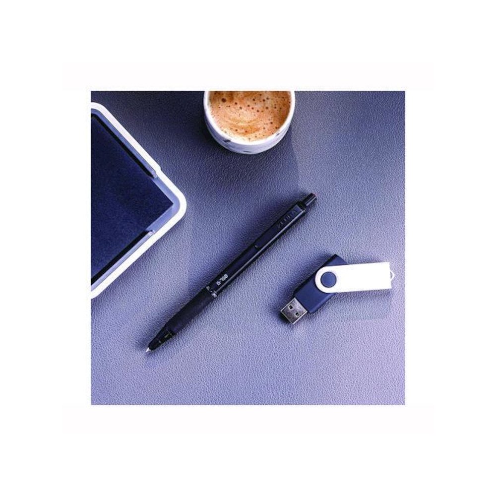 G-750 Gel Pen, Retractable, Medium 0.7 mm, Black; Blue Ink, Black Barrel, 2/Pack. Picture 4