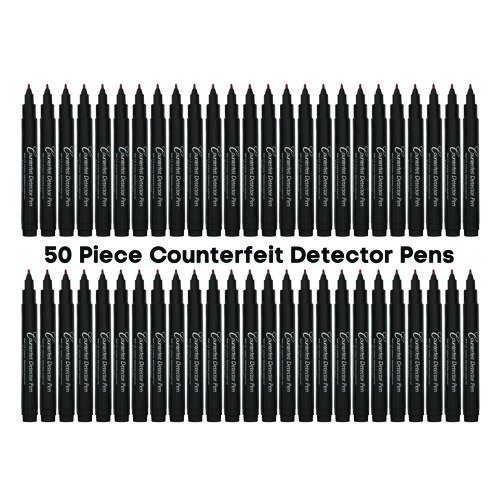 Counterfeit Bill Detector Marker Pen, 3 x 7.25 x 0.6, Black, 50/Pack. Picture 2