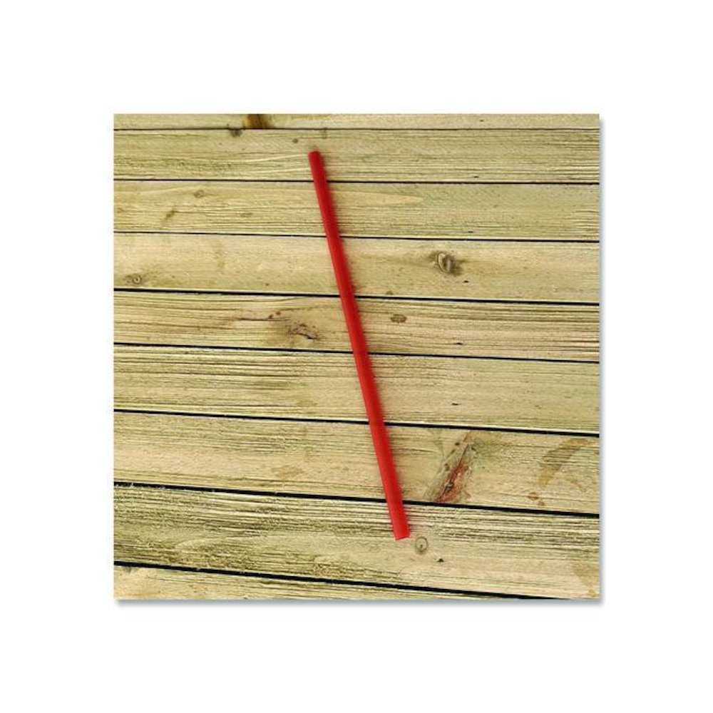 Jumbo Straws, 7.75", Polypropylene, Red, 250/Pack, 10 Packs/Carton. Picture 3