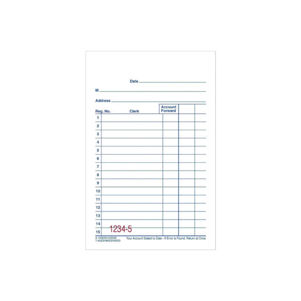 Multipart General-Purpose Sales Pad, Two-Part Carbonless, 3.34 x 5.13, 50 Forms/Pad, 10 Pads/Pack. Picture 3