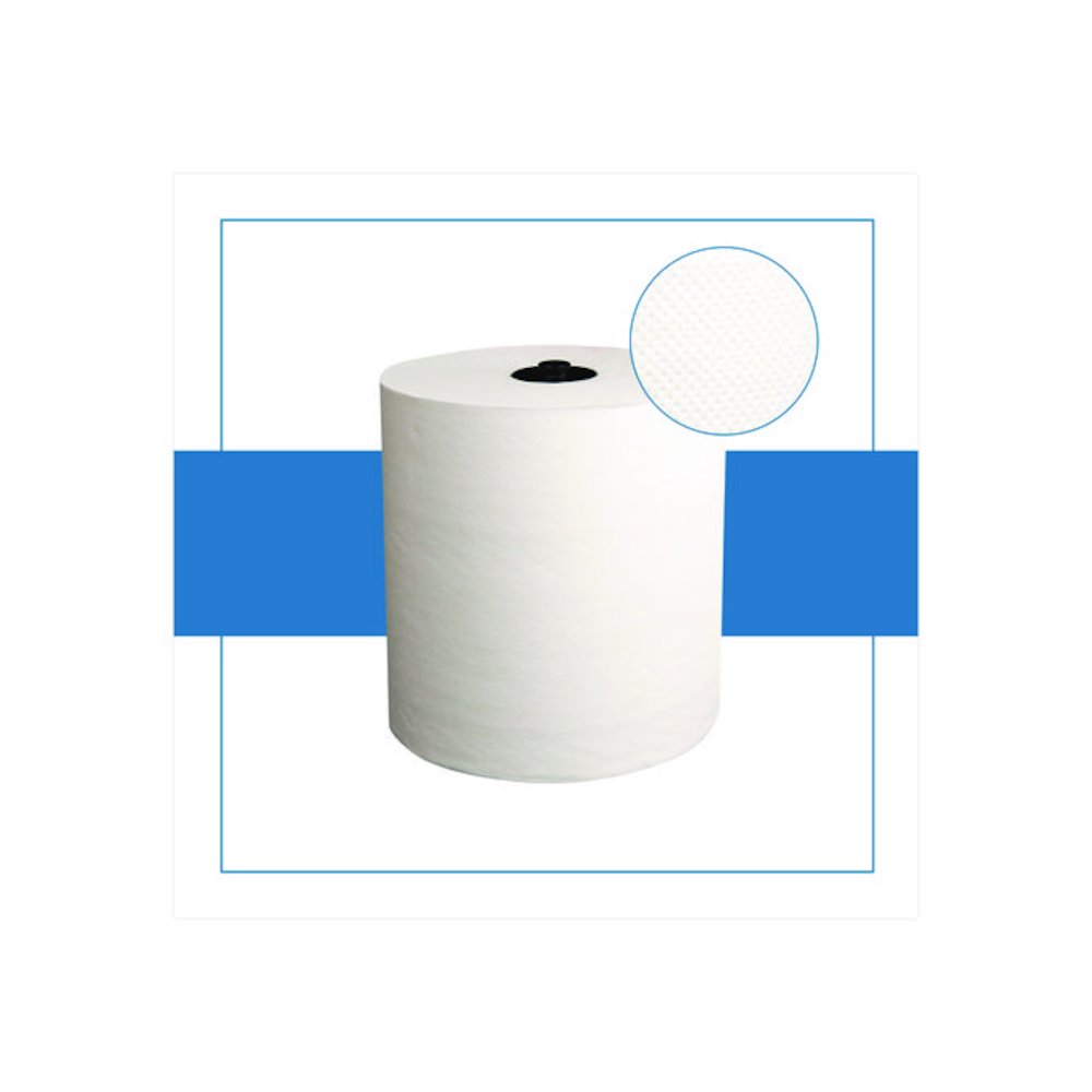 HyTech Seas Hardwound Roll Towel Heavenly Soft Standard, 1-Ply, 7.9" x 700 ft, White, 6/Carton. Picture 2