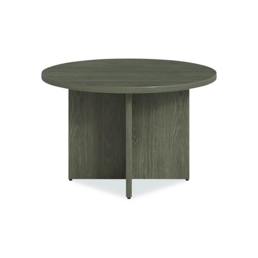 Alera Seville Round Conference Table, Round, 48" Diameter, Walnut. Picture 3