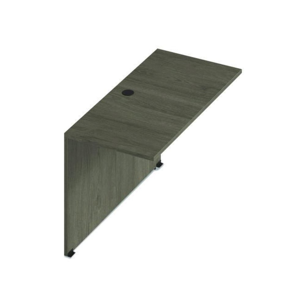 Alera Seville Series Bridge Return, 48w x 24d x 29h, Walnut. Picture 5