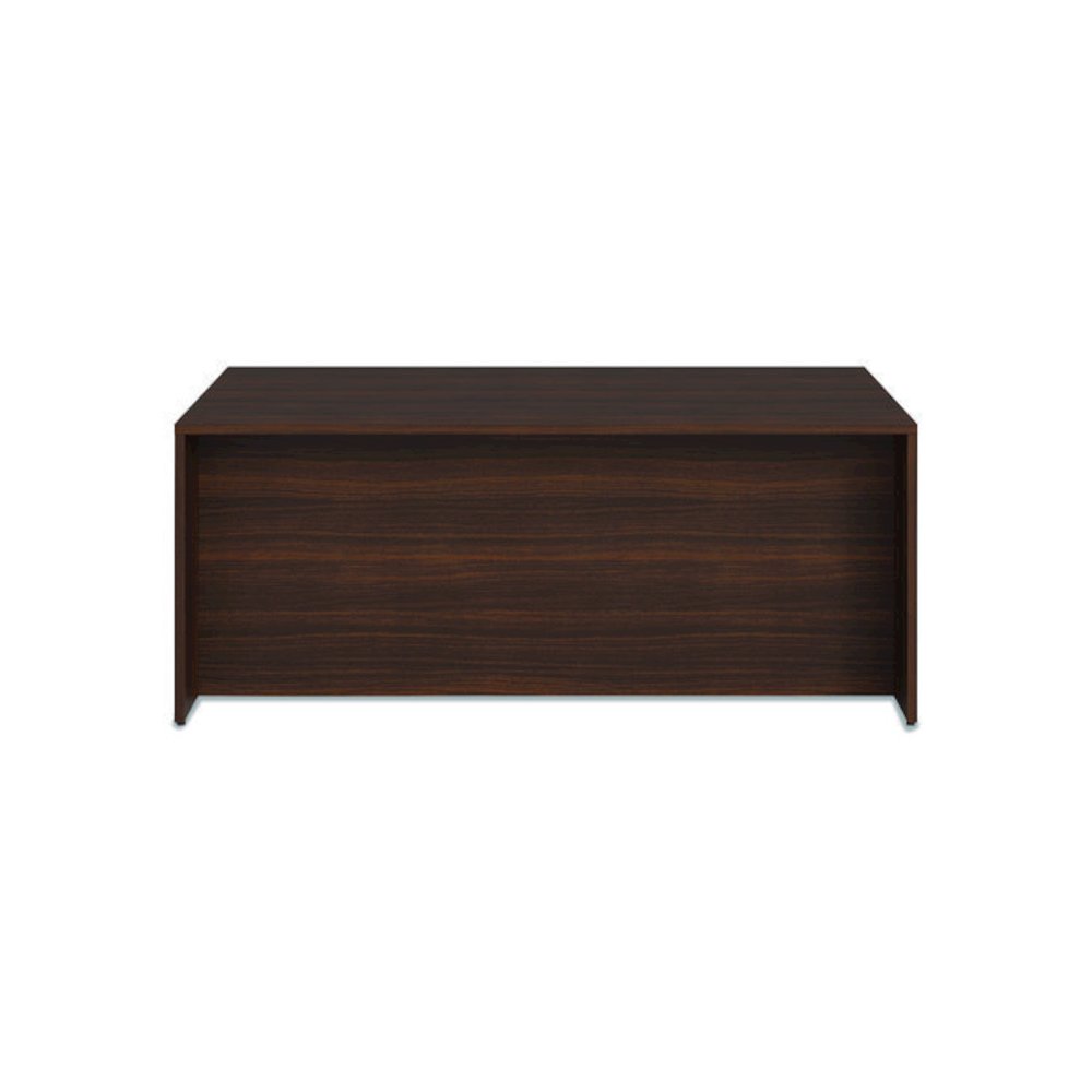 Alera Seville Series Double Pedestal Desk, 72" x 36" x 29", Mahogany. Picture 5