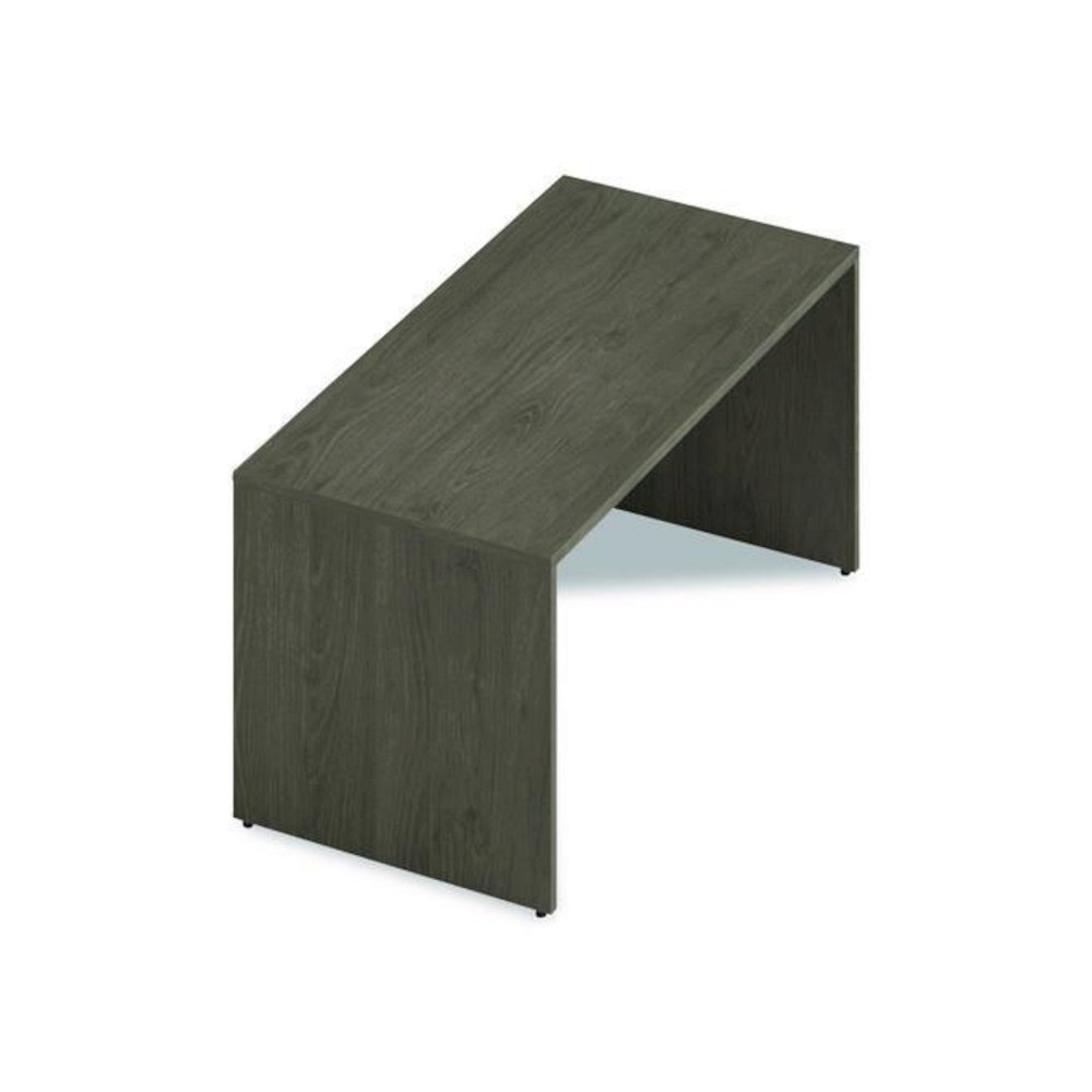 Alera Seville Series Desk Shell, 60" x 30" x 29", Walnut. Picture 5