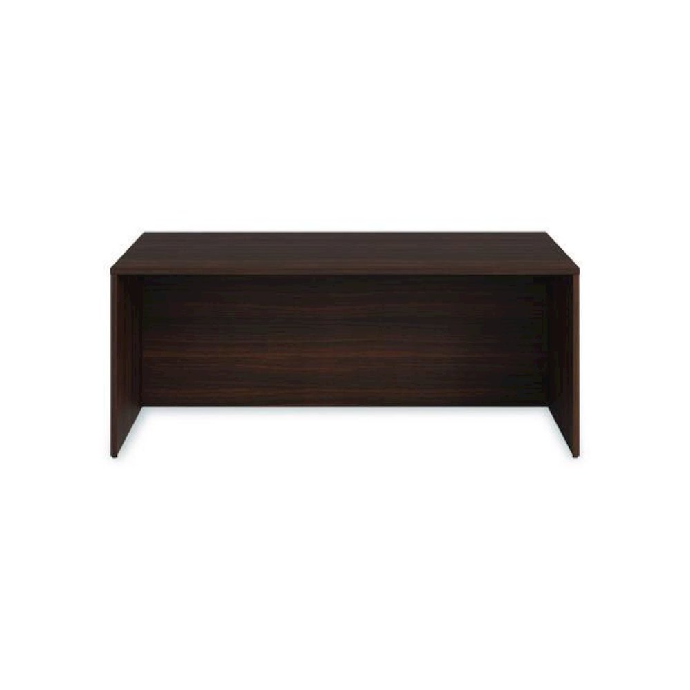 Alera Seville Series Desk Shell, 72" x 36" x 29", Mahogany. Picture 3