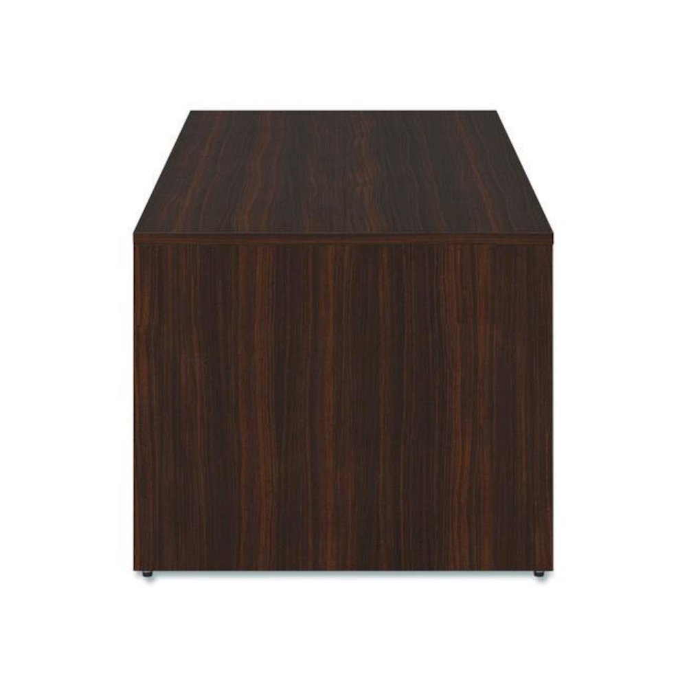 Alera Seville Series Desk Shell, 72" x 36" x 29", Mahogany. Picture 4