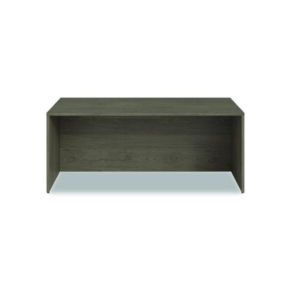 Alera Seville Series Desk Shell, 72" x 36" x 29", Walnut. Picture 3