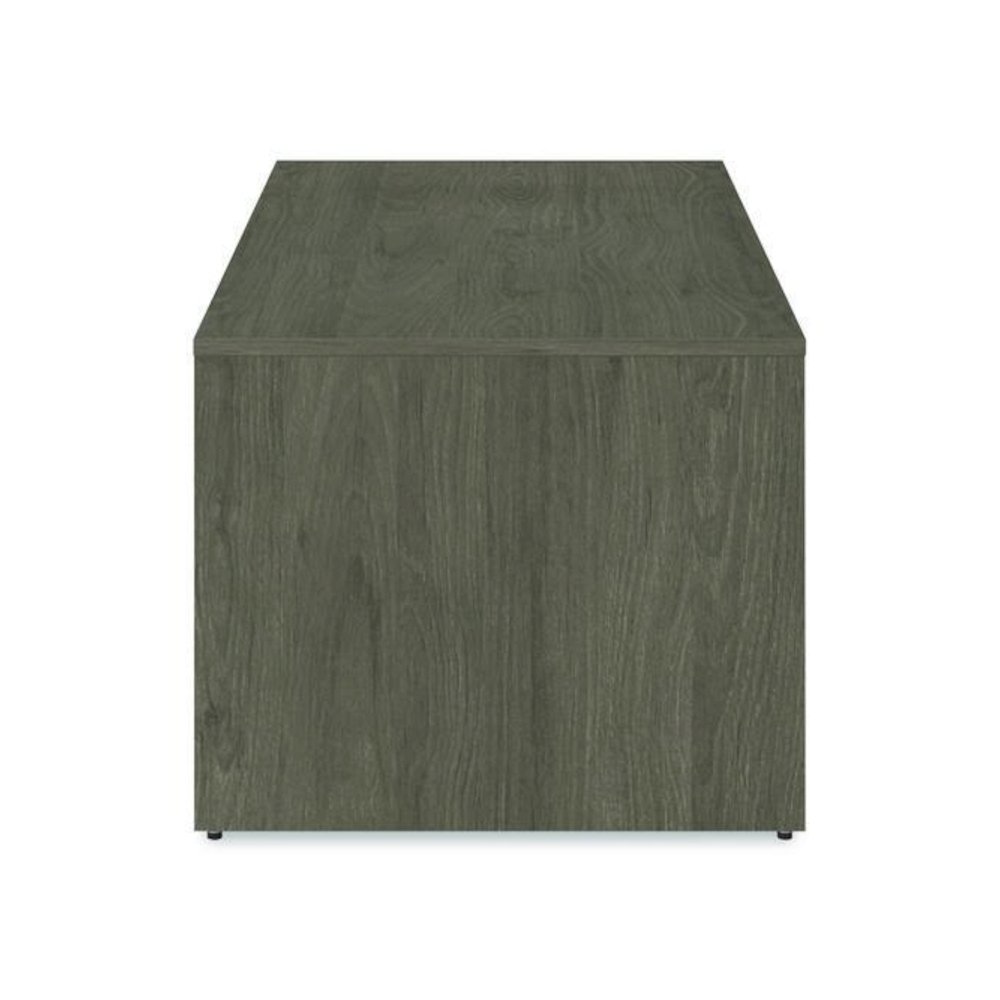 Alera Seville Series Desk Shell, 72" x 36" x 29", Walnut. Picture 4