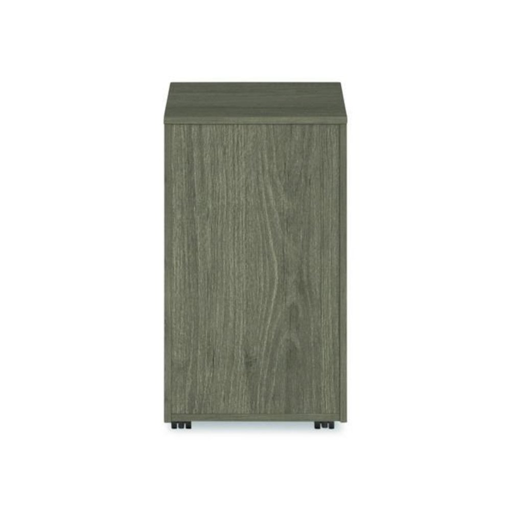 Alera Seville Series Mobile Pedestal, Left/Right, 3-Drawer: Box/Box/File, Legal, Walnut, 15" x 18" x 27". Picture 4