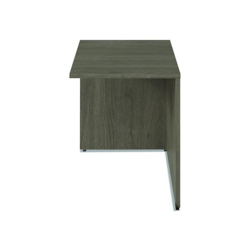 Alera Seville Series Return Shell, Reversible, 48" x 24" x 29", Walnut. Picture 4