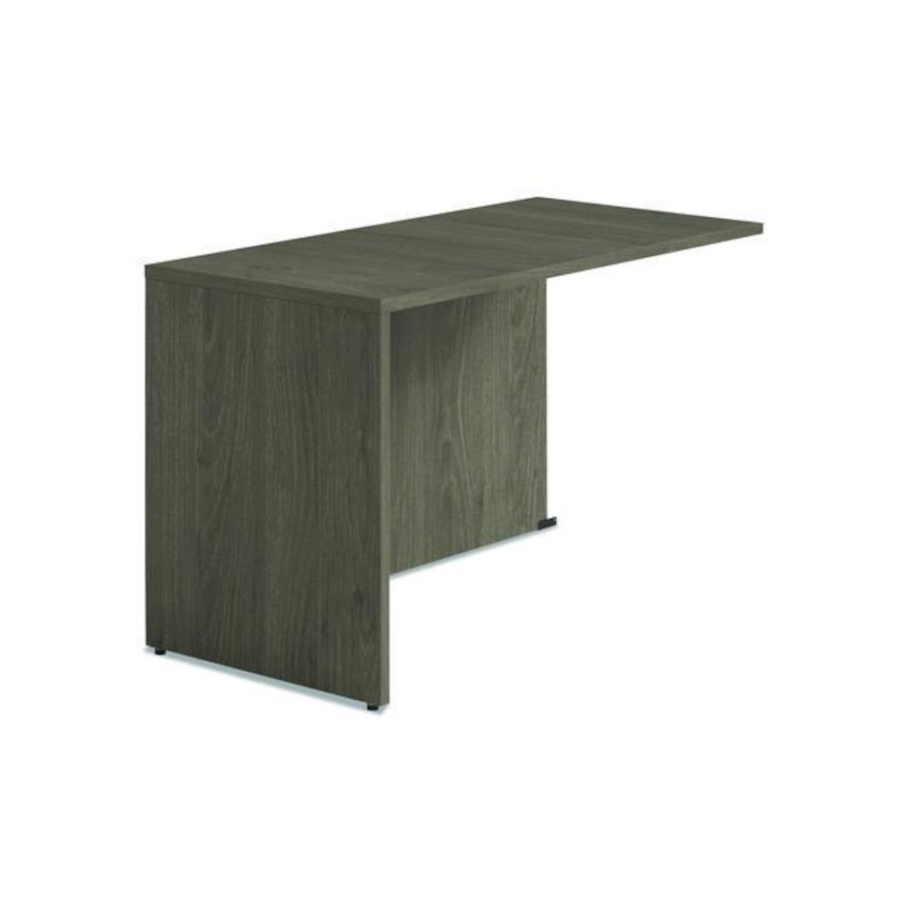 Alera Seville Series Return Shell, Reversible, 48" x 24" x 29", Walnut. Picture 1